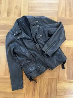 【美品】Adam et Rope ブラックレザージャケット