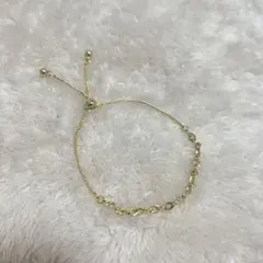 ゴールドチェーンブレスレット 調整可能