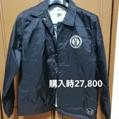 日常組の日常展　コーチジャケット　黒　新品未使用　L　刺繍ロゴ