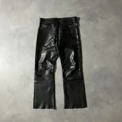 00s us label boot cut leather pants y2k