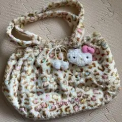 Hello Kitty ヒョウ柄ファーバッグ