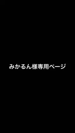 みかるん様専用ページ