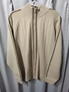 【00s adidas】　フルジップニット　ドライバーズニットのサムネイル