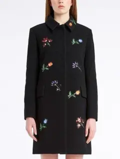 867y*美品 BLUMARINE ブルマリン フラワー モチーフ付 コートのサムネイル