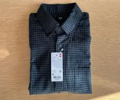 【新品未使用】UNIQLO フランネルチェックシャツ メンズ M