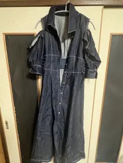 最終値下げ dazzlin オープンショルダーデニムステッチワンピース