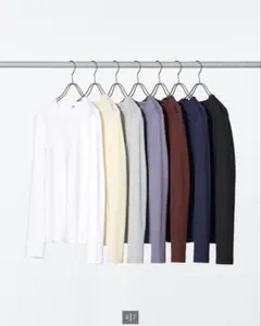 UNIQLO ソフトリブクルーネック　Tシャツ