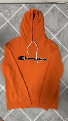 Champion パーカー オレンジ Lサイズ