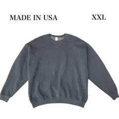 当日発送フォロー割美品　USA製　スウェット　トレーナー　XXL チャコール