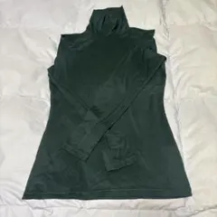 UNIQLO HEATTECH タートルネック 長袖 ダークグリーン M