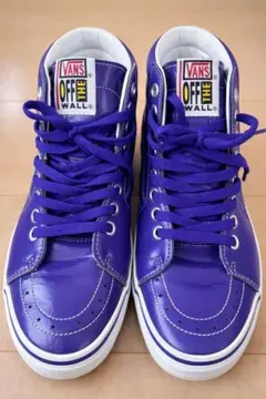 VANS OFF THE WALL パープル ハイカットスニーカー