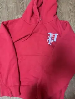 PHRATRNK 裏起毛赤パーカー