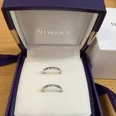 NIWAKA 俄 結 ダイヤモンドリング Pt950 11号 0.2ct - メルカリ