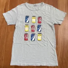 C.A.N. DRINK プリント Tシャツ ライトブルー 160のサムネイル