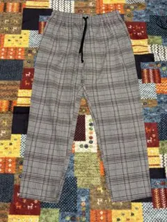 PLUS ONE チェック柄 カジュアルパンツ L