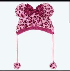 新品　ヒョウ柄　ミニー　ピンク　ファンキャップ　　ディズニーリゾート