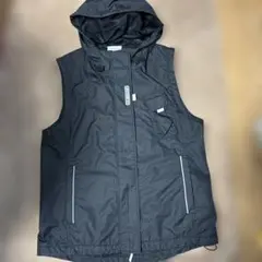 リーボック　ナイロン　ベストレディースLサイズ　黒　ブラック　ヴィンテージ