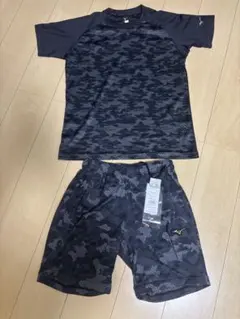 極美品　ミズノプロ　セットアップ　ブラックカモ　Mサイズ