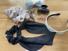 髪飾り　まとめ売り　ヘアゴム　シュシュ　バレッタ　ヘアピン　カチューシャ