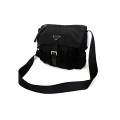 【美品】PRADA プラダ ショルダーバッグ ナイロン 三角ロゴ