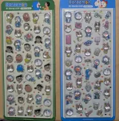 【最安値＆即日発送】ドラえもん 立体シール 2枚セット 韓国限定