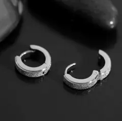♥️値下げ価格♥️ピアス　フォーマル　フープ　シルバー　アクセサリー　メンズ　丸