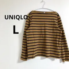 UNIQLO ユニクロ レディース 長袖 カットソー ボーダー 綿100% M