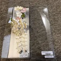 つまみ細工2点セット　髪飾り 婚礼　成人式　花　簪　かんざし　ちんころ　かのこ