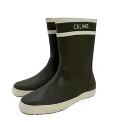 未使用　CELINE ダークグリーン レインブーツ セリーヌのサムネイル