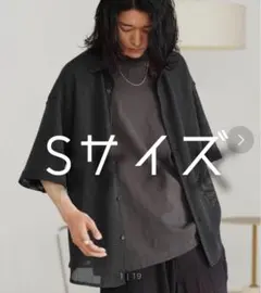WYM メッシュ 半袖シアーシャツ グレー S