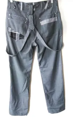 Suggestion　赤チェック柄　ヒモ付き　メンズ　パンツ　Mサイズのサムネイル