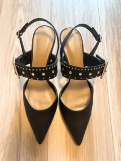 CHARLES & KEITH スタッズ付ヒール23.5cm