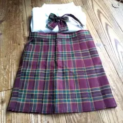 ほぼ新品なんちゃって制服 ミニスカートセット