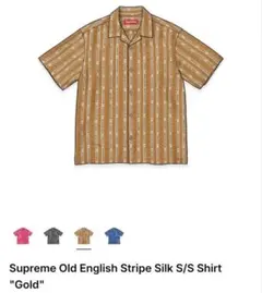 ど*き様 Supreme Old English StripeSilk S/S - メルカリ