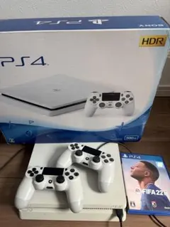 PS4 CUH-2200Aホワイト 500GB 箱付きコントローラー2個