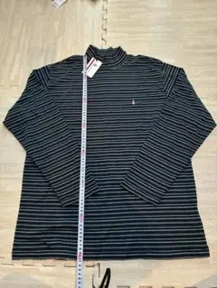 Hush Puppies ストライプ タートルネック L