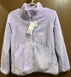 【新品未使用、タグ付き】ユニクロ　ファーリーフリース　ジャケット　パープル