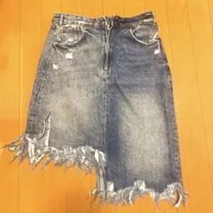 ZARA TRF アシンメトリーデニムスカート Mサイズ