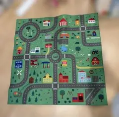 街の風景　プレイマット　車　道路　カーペット　キッズ　フライングタイガーのサムネイル