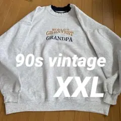 【321】US古着　スウェット　大きいサイズ　グレー