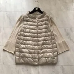 HERNO ヘルノ コンビネーションダウン 袖ニット 切り替え 42 Lのサムネイル