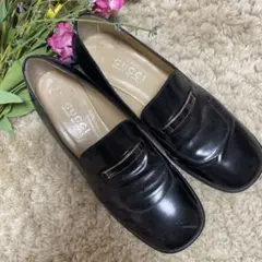 グッチ　ローファーパンプス　黒36 1／2 23、5㎝