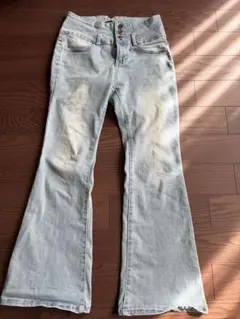 ハイウエストフレアデニム