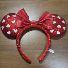 ディズニー カチューシャ スパンコール ハート