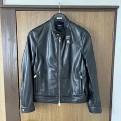 完全受注生産 EMMETIBR別注 （人工皮革）シングルライダースTECH02