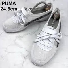 【美品】PUMA ベラ V RAW メタリック スニーカー 白 24.5 Y2Kのサムネイル