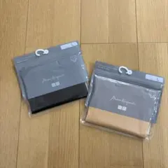 UNIQLO L メッシュハイライズブリーフ 黒とベージュ　マメクロゴウチコラボ