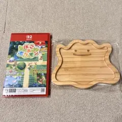 【新品未開封】ぽこ あ ポケモン、メタモン型木製トレー特典付き