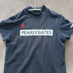 PEARLY GATES モックネックシャツ ネイビー - メルカリ