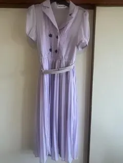 【SELF-PORTRAIT】半袖ワンピース プリーツワンピース UK8のサムネイル